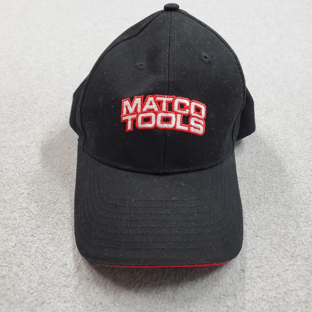 Matco Tools Men Baseball Cap ONE SIZE Black Curved Strapback Embroidered Logo